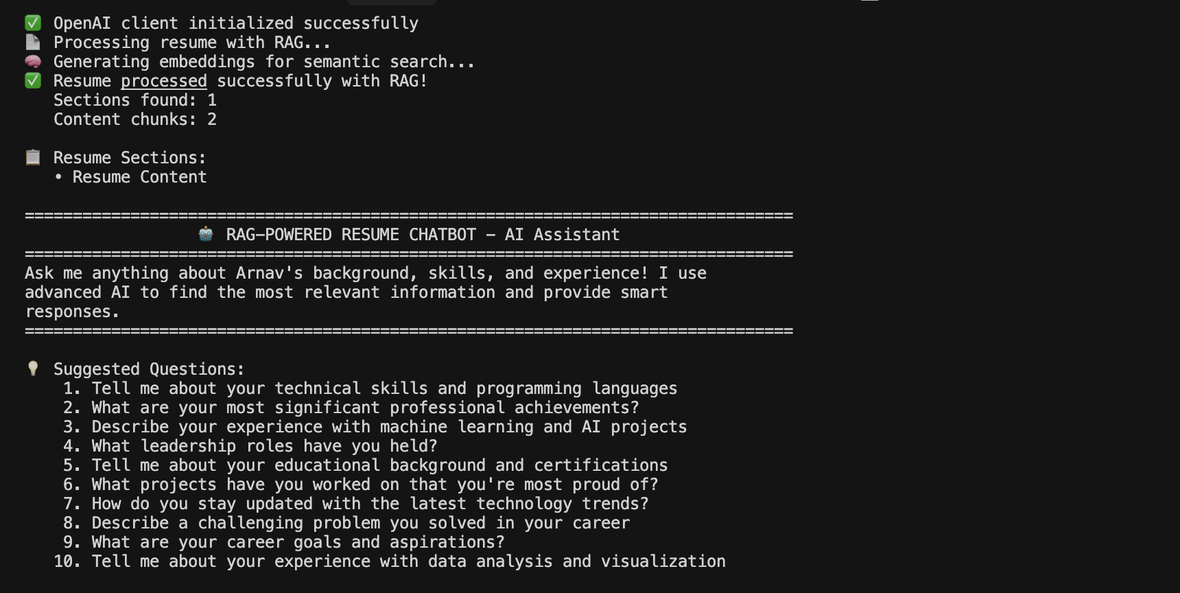 Chat With My Resume